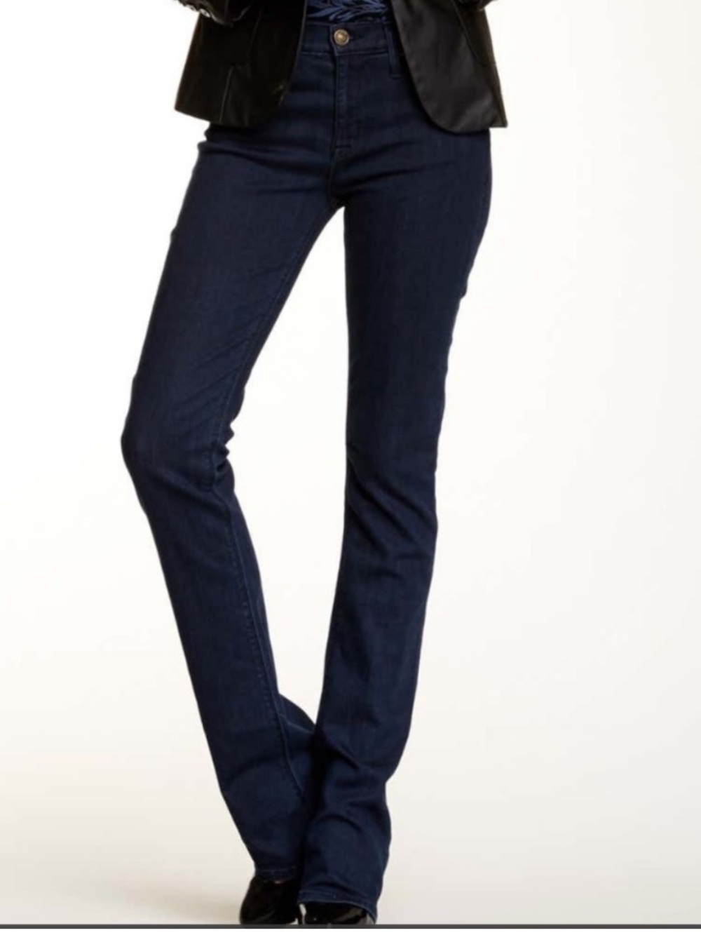 NWT Hudson Elle Mid Rise Baby Bootcut Jeans Dark Wash Size 29